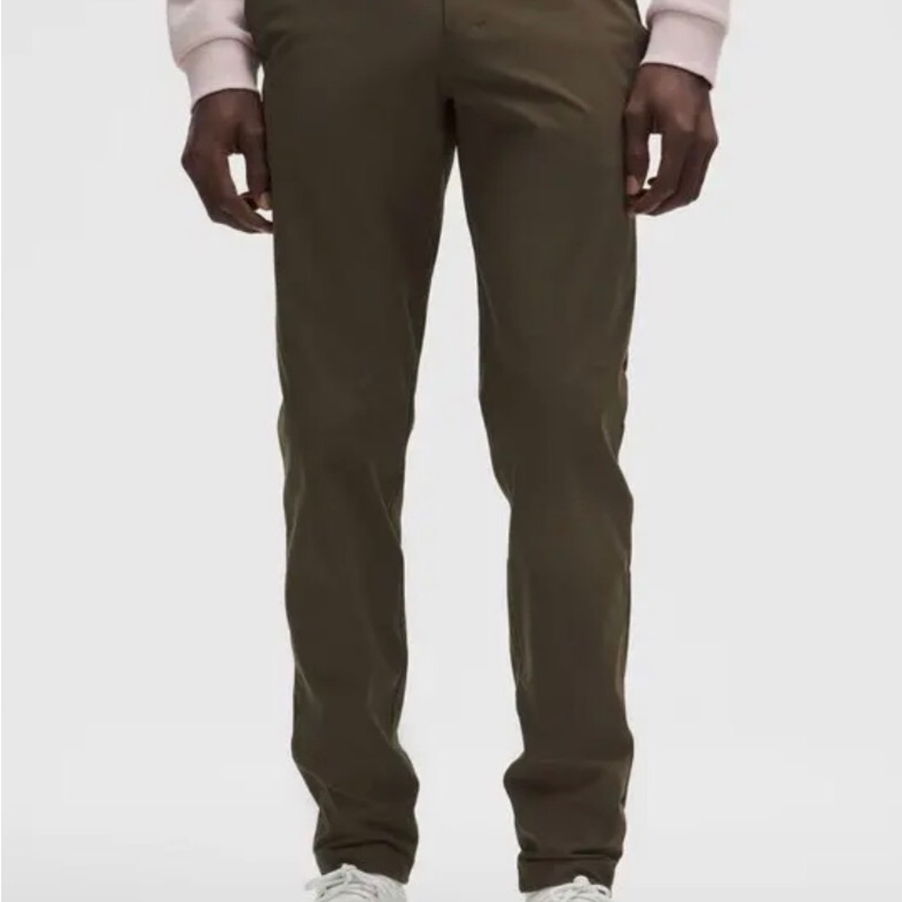 LULULEMON ABC Slim Fit Trouser Olive Brown Men's 34